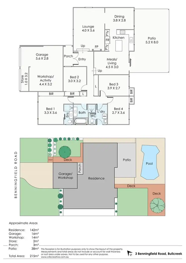 Floorplan of Homely house listing, 3 Benningfield Road, Bull Creek WA 6149