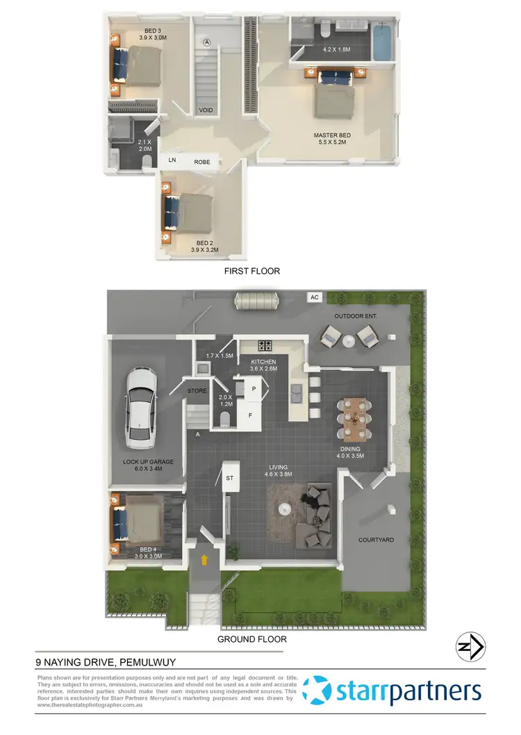Floorplan of Homely house listing, 9 Naying Drive, Pemulwuy NSW 2145