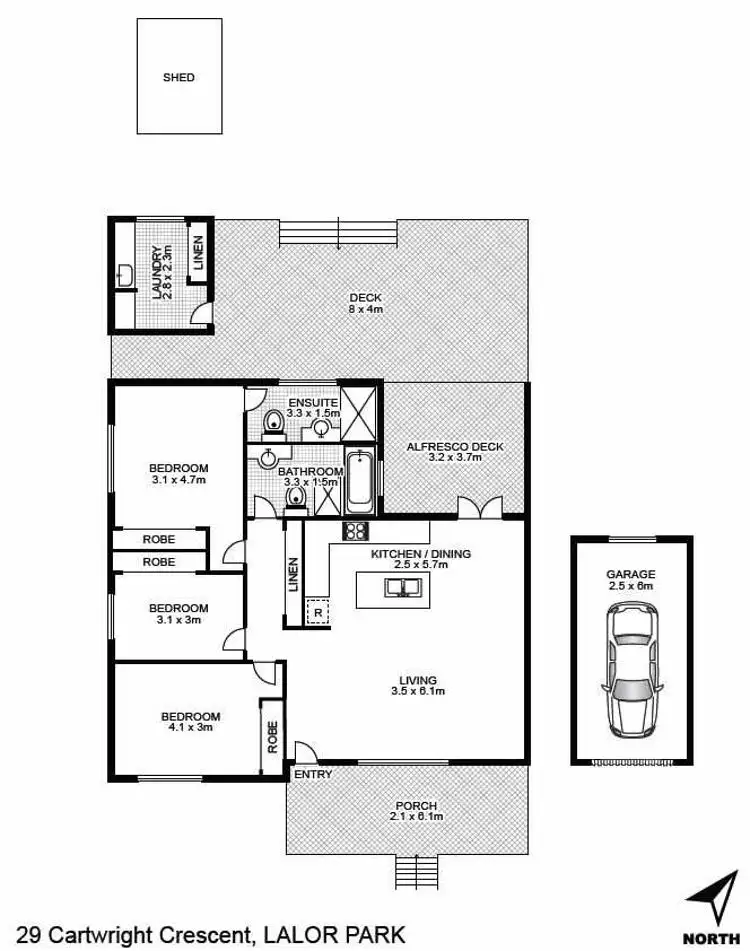 Floorplan of Homely house listing, 29 Cartwright Crescent, Lalor Park NSW 2147