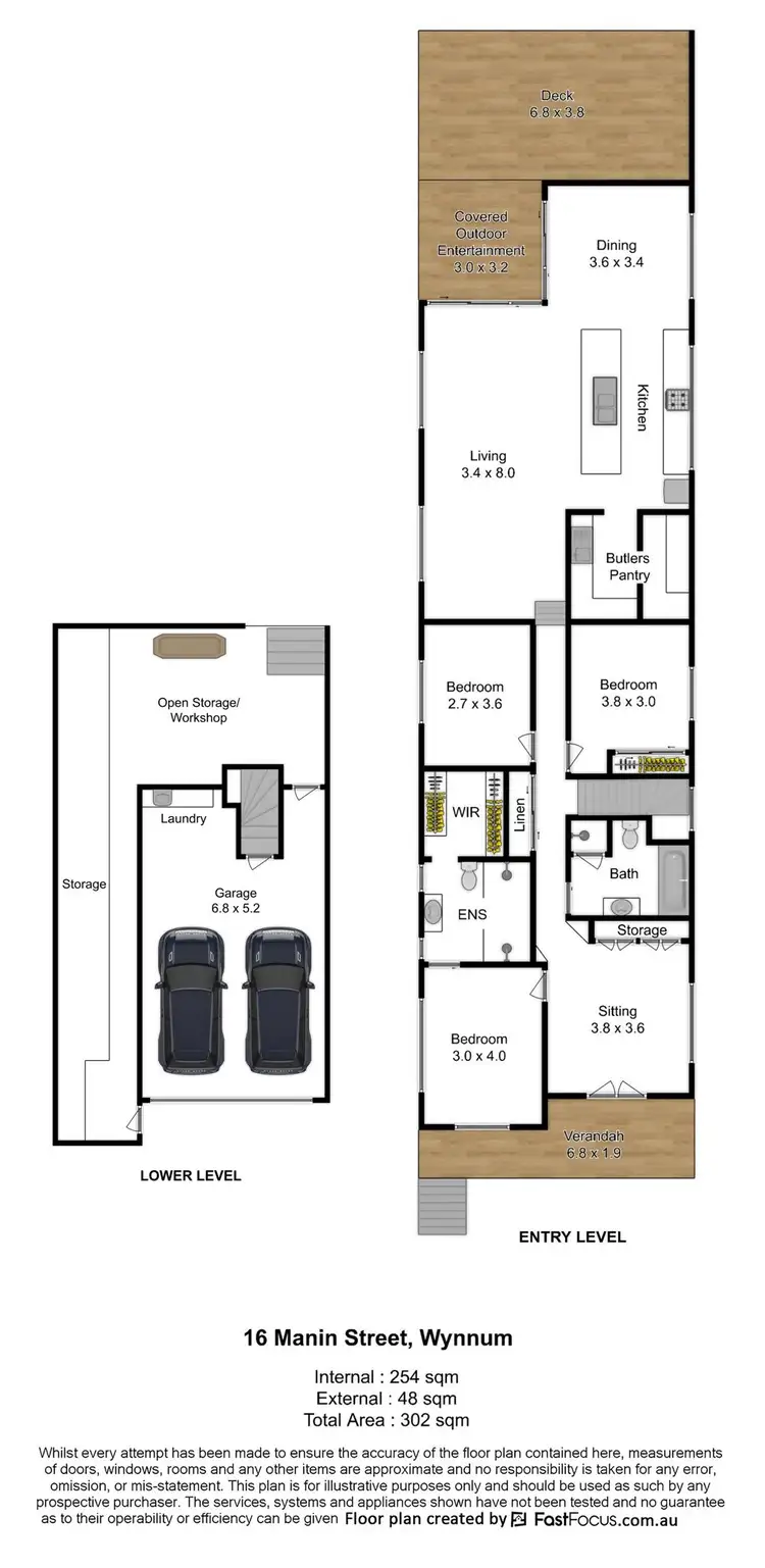Floorplan of Homely house listing, 16 Manin Street, Wynnum QLD 4178