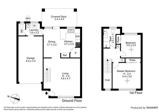 Floorplan of Homely townhouse listing, 24/40 Bognor Street, Tingalpa QLD 4173