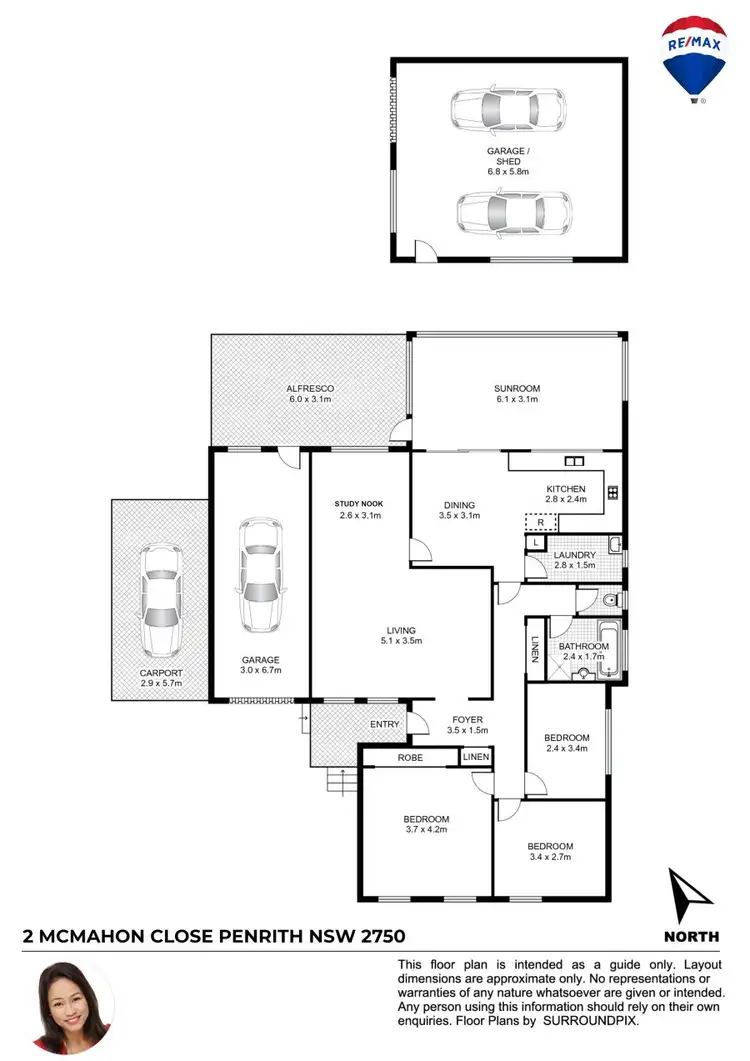 Floorplan of Homely house listing, 2 MCMAHON CLOSE, Penrith NSW 2750