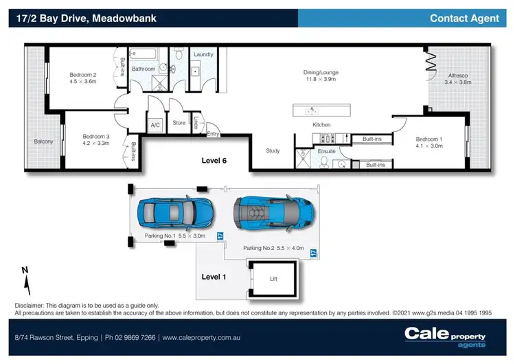 Floorplan of Homely unit listing, 17/2 Bay Drive, Meadowbank NSW 2114