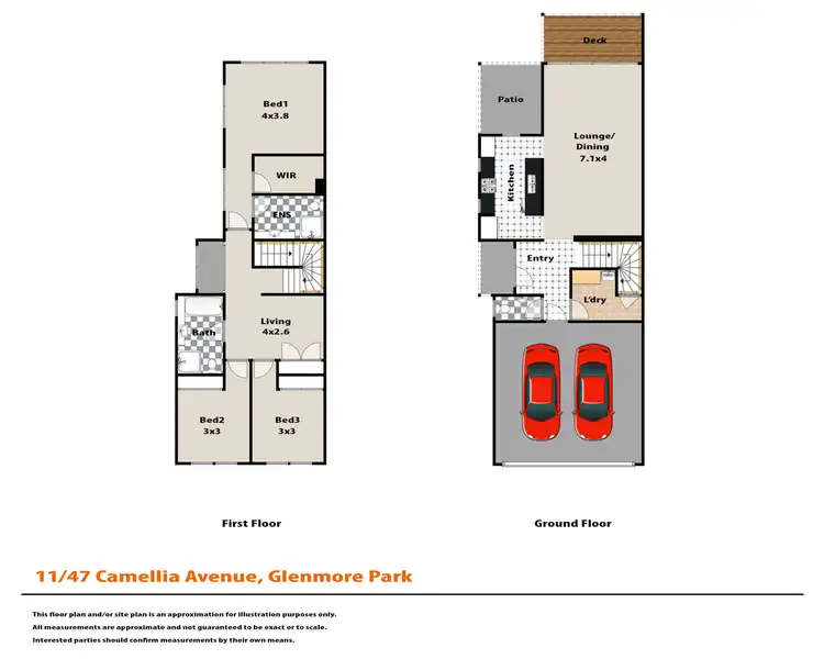 Floorplan of Homely townhouse listing, 11/47 Camellia Avenue, Glenmore Park NSW 2745
