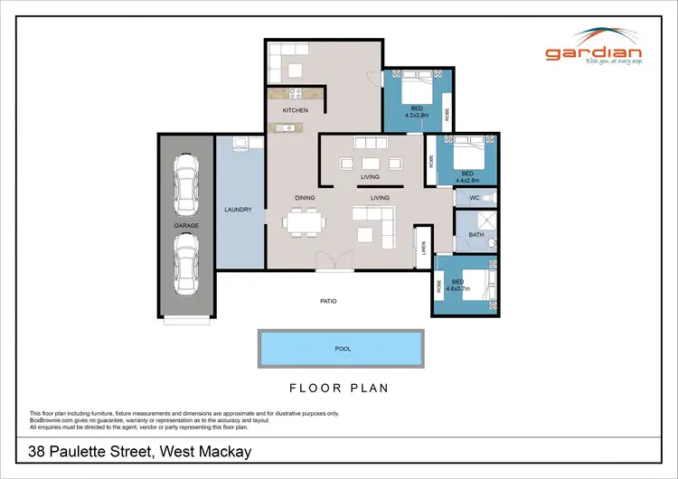 Floorplan of Homely house listing, 38 Paulette Street, West Mackay QLD 4740