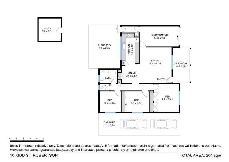 Floorplan of Homely house listing, 10 Kidd Street, Robertson QLD 4109