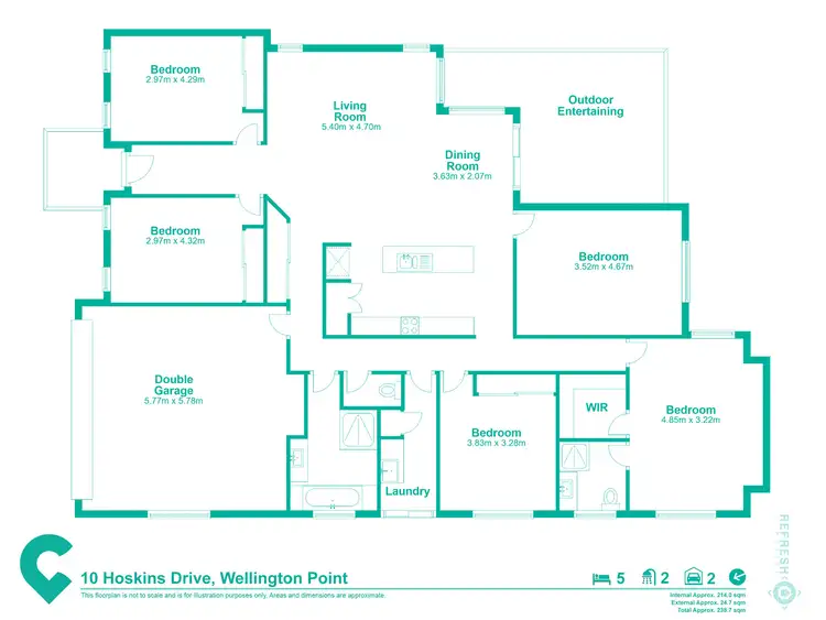 Floorplan of Homely house listing, 10 Hoskins Drive, Wellington Point QLD 4160