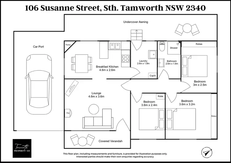 Floorplan of Homely house listing, 106 Susanne Street, Tamworth NSW 2340