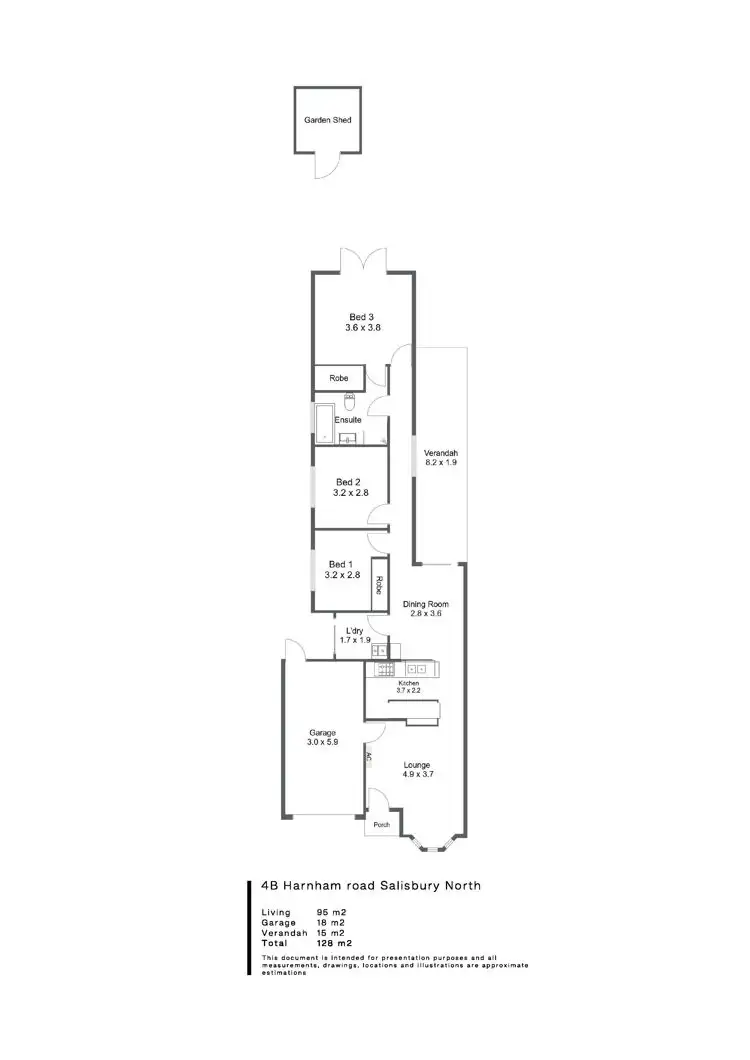 Floorplan of Homely house listing, 4B Harnham Road, Salisbury North SA 5108