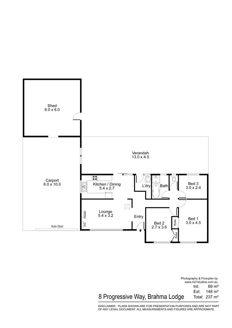 Floorplan of Homely house listing, 8 Progressive Way, Brahma Lodge SA 5109