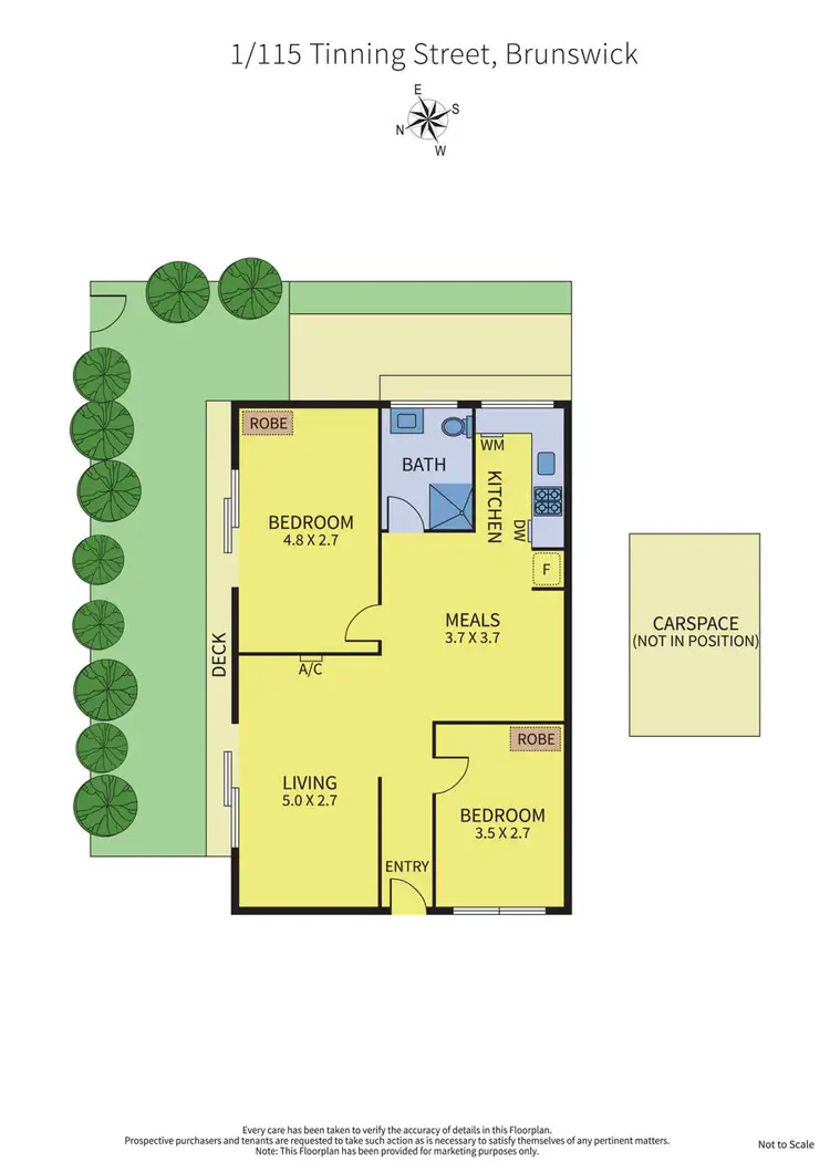 Floorplan of Homely unit listing, 1/115 Tinning Street, Brunswick VIC 3056