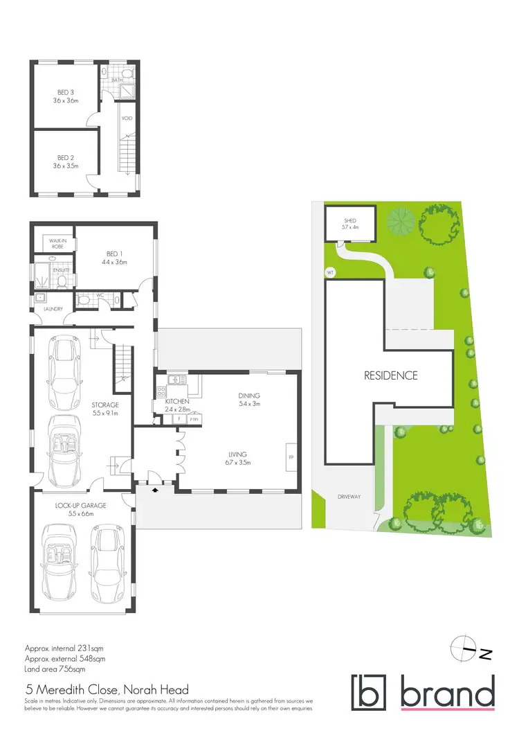 Floorplan of Homely house listing, 5 Meredith Close, Norah Head NSW 2263