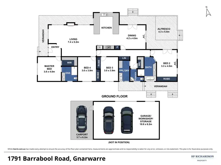 Floorplan of Homely rural property listing, 1791 Barrabool Road, Gnarwarre VIC 3221