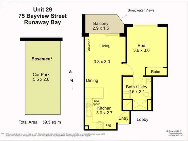 Floorplan of Homely unit listing, 29/75 Bayview Street, Runaway Bay QLD 4216