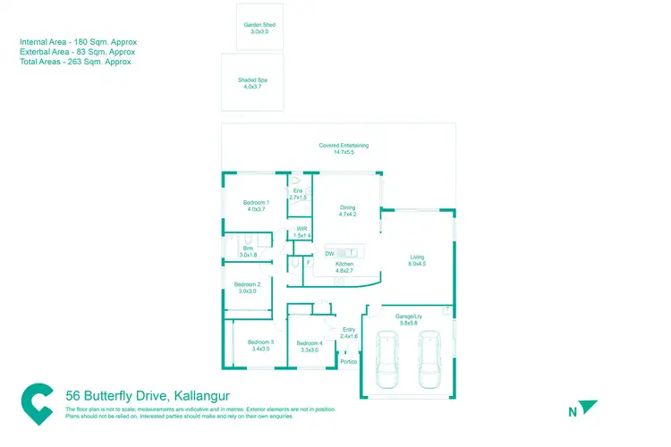 Floorplan of Homely house listing, 56 Butterfly Drive, Kallangur QLD 4503
