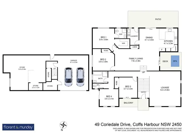 Floorplan of Homely house listing, 49 Coriedale Dr, Coffs Harbour NSW 2450