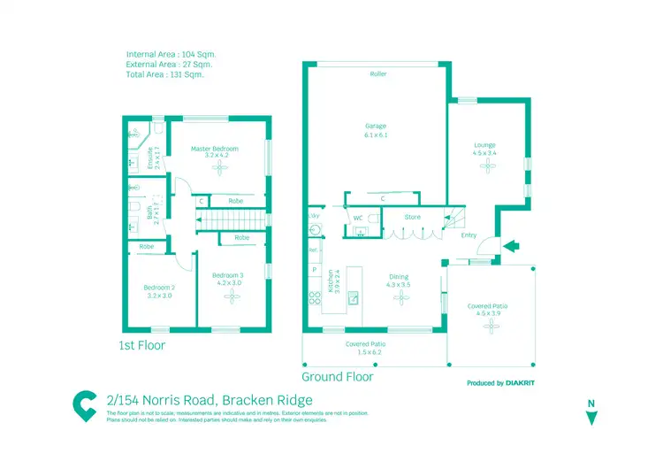 Floorplan of Homely townhouse listing, 2/154 Norris Road, Bracken Ridge QLD 4017