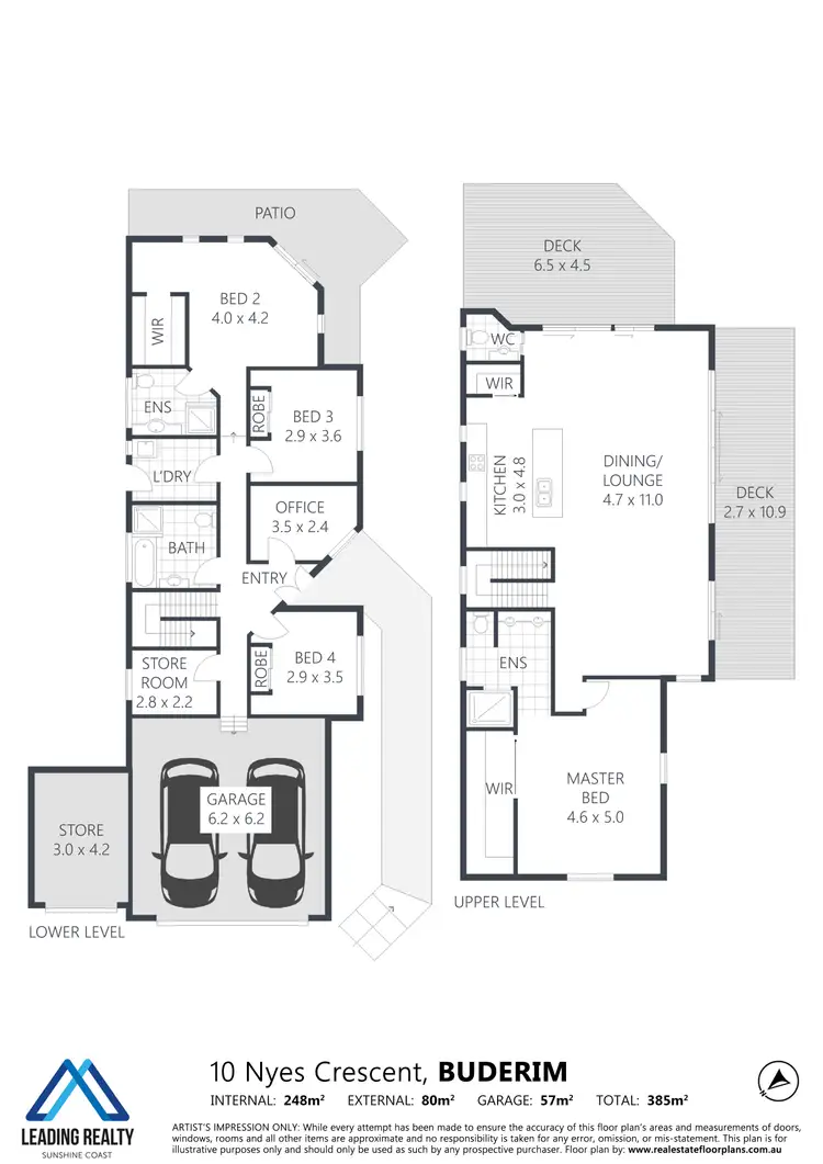 Floorplan of Homely house listing, 10 Nyes Cres, Buderim QLD 4556