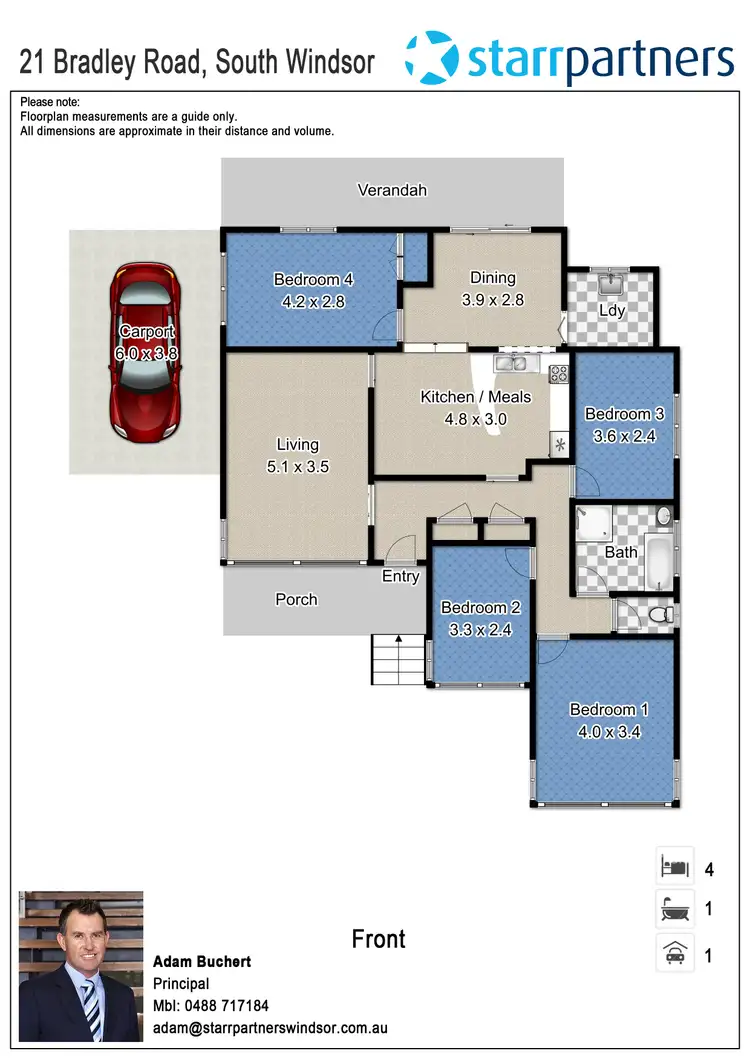 Floorplan of Homely house listing, 21 Bradley Road, South Windsor NSW 2756