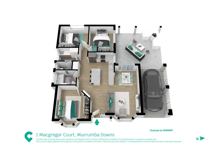 Floorplan of Homely house listing, 1 Macgregor Court, Murrumba Downs QLD 4503