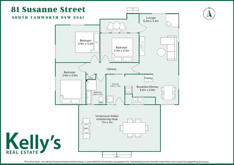 Floorplan of Homely house listing, 81 Susanne Street, South Tamworth NSW 2340