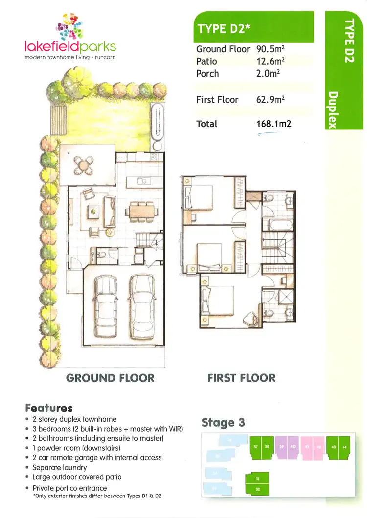 Floorplan of Homely house listing, 38 40 Lakefield Place, Runcorn QLD 4113