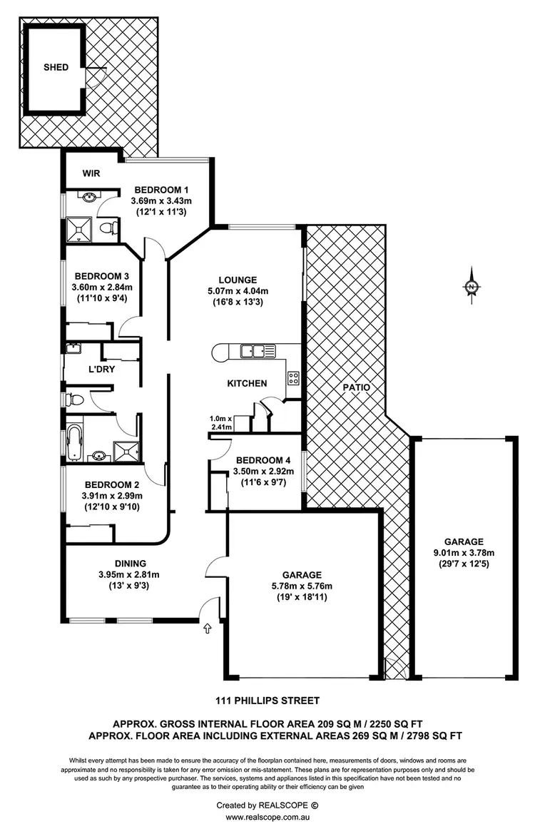 Floorplan of Homely house listing, 111 Phillips Street, Bracken Ridge QLD 4017