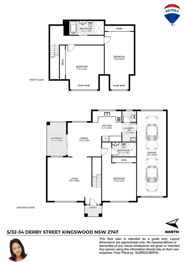 Floorplan of Homely townhouse listing, 5/32-34 DERBY STREET, Kingswood NSW 2747