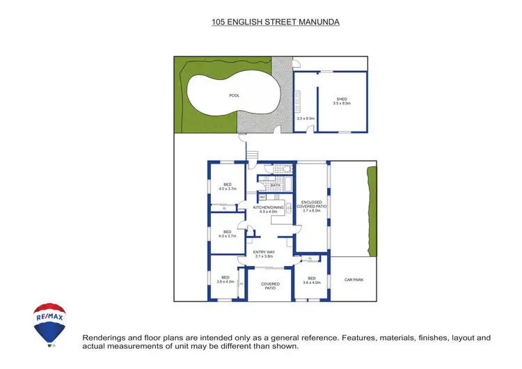 Floorplan of Homely house listing, 105 English Street, Manunda QLD 4870