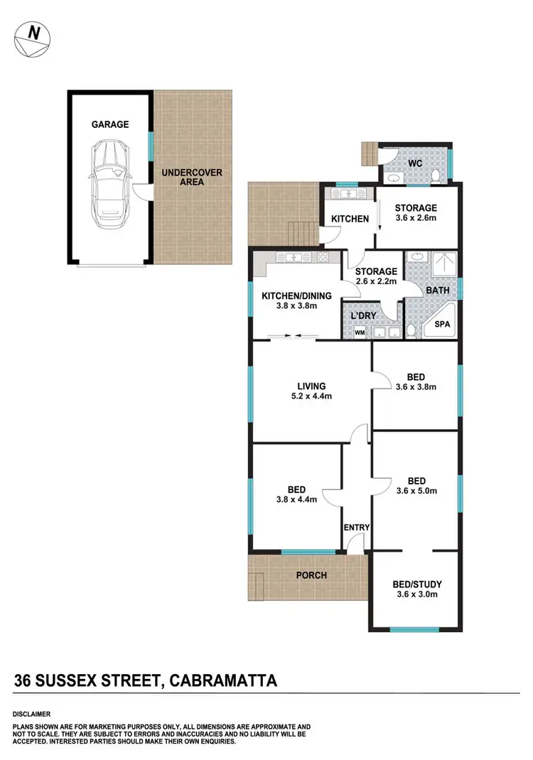 Floorplan of Homely house listing, 36 Sussex Street, Cabramatta NSW 2166