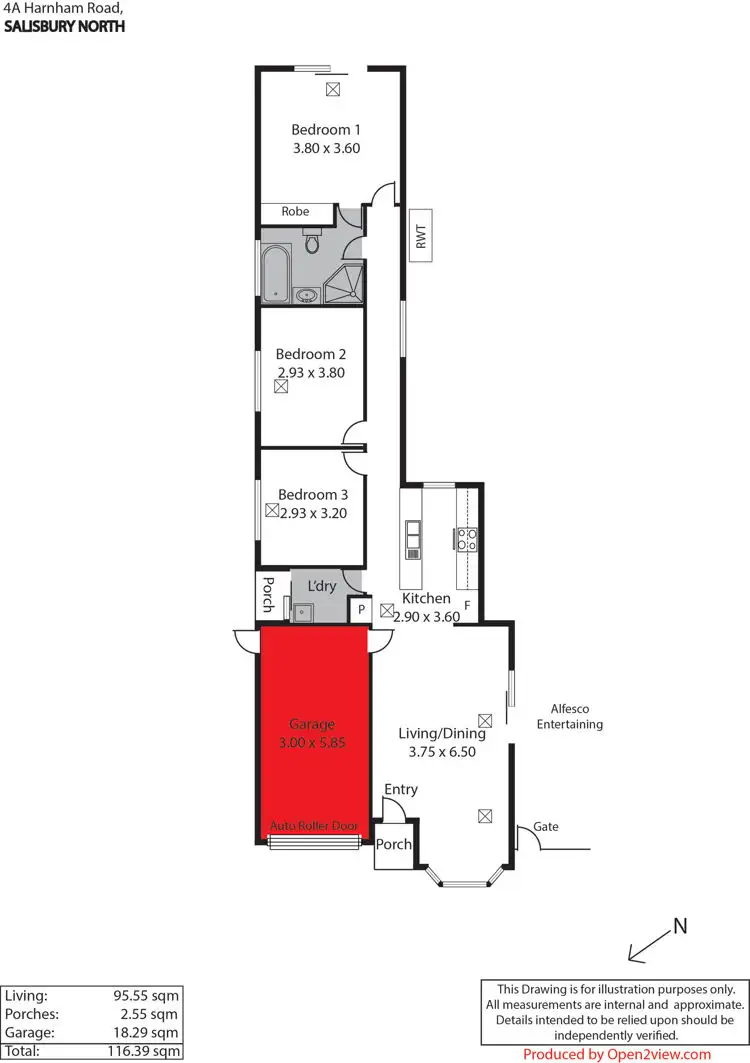 Floorplan of Homely house listing, 4A Harnham Road, Salisbury North SA 5108