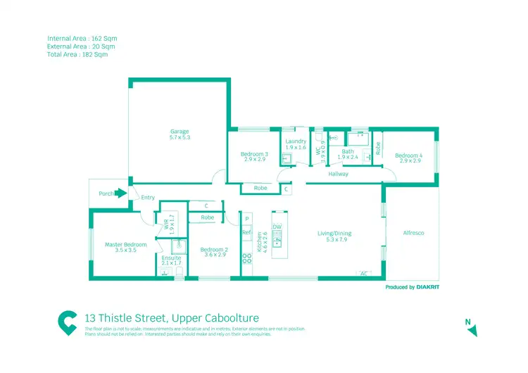Floorplan of Homely house listing, 13 Thistle Street, Upper Caboolture QLD 4510