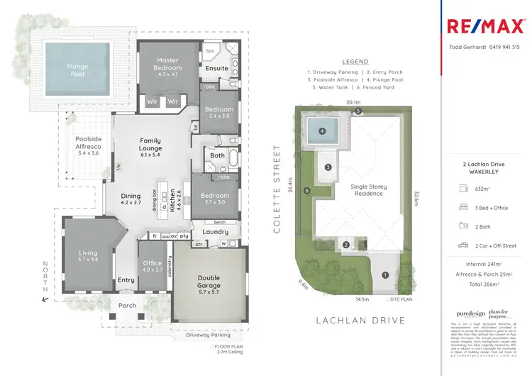 Floorplan of Homely house listing, 2 Lachlan Drive, Wakerley QLD 4154