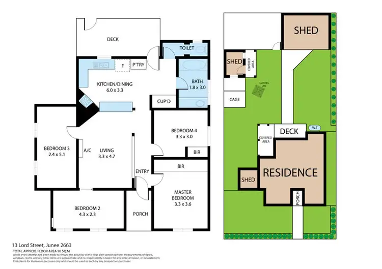 Floorplan of Homely house listing, 13 Lord Street, Junee NSW 2663