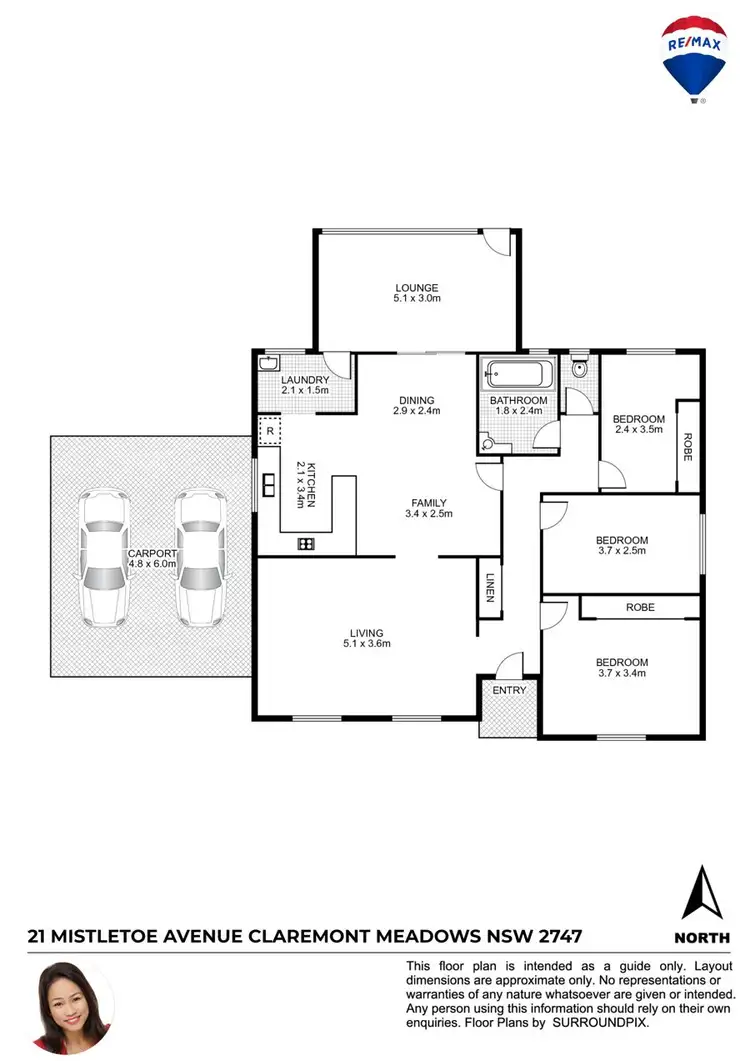 Floorplan of Homely house listing, 21 MISTLETOE AVENUE, Claremont Meadows NSW 2747