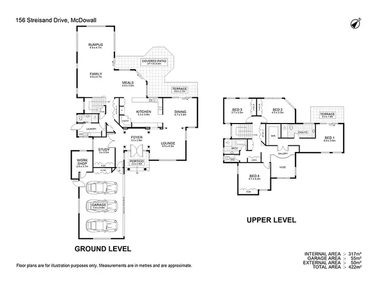 Floorplan of Homely house listing, 156 Streisand Drive, Mcdowall QLD 4053