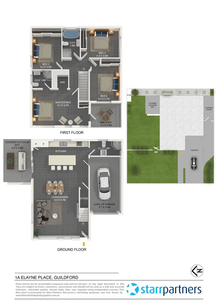 Floorplan of Homely house listing, 1a Elayne Place, Guildford NSW 2161