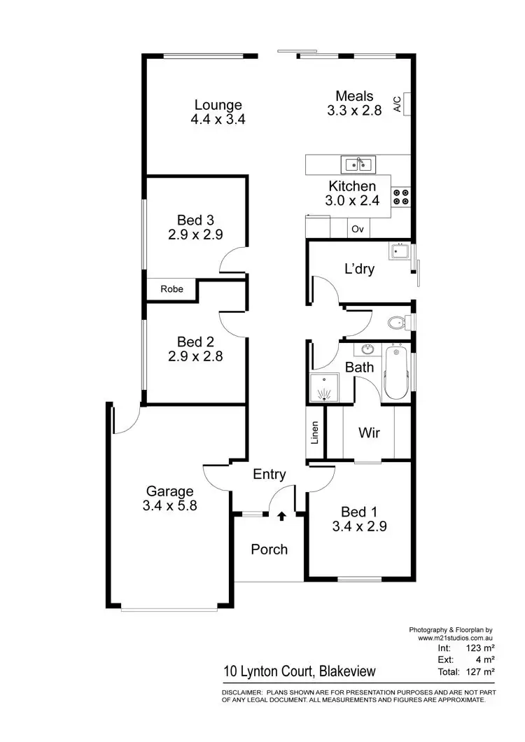 Floorplan of Homely house listing, 10 Lynton Court, Blakeview SA 5114