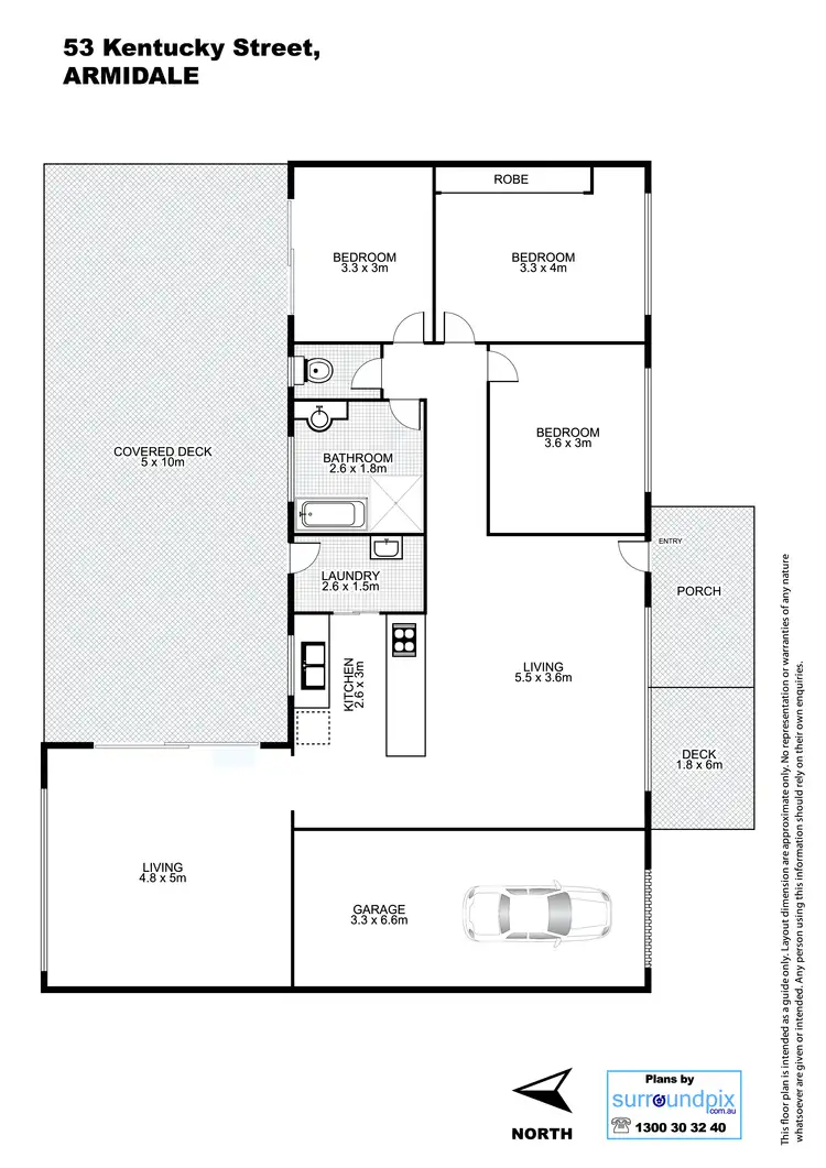Floorplan of Homely house listing, 53 Kentucky Street, Armidale NSW 2350