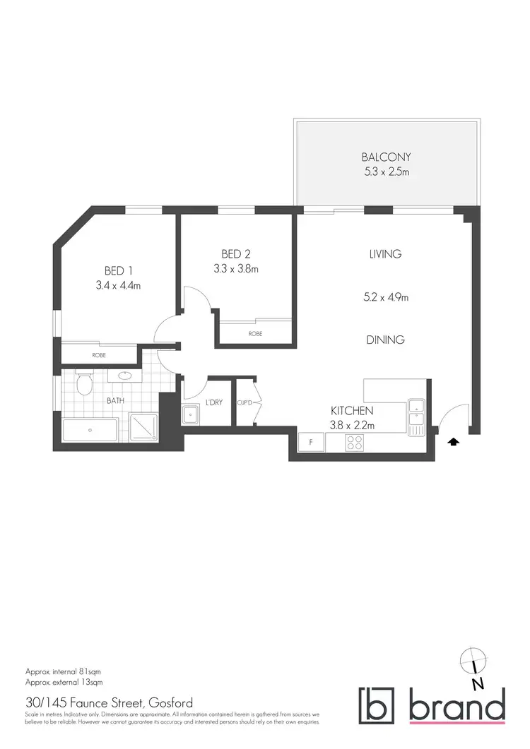 Floorplan of Homely unit listing, 30/145 Faunce Street, Gosford NSW 2250