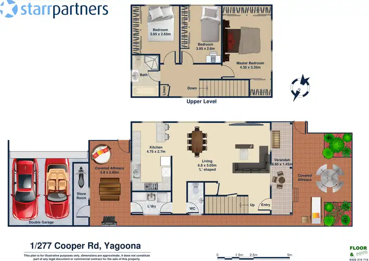 Floorplan of Homely townhouse listing, 1/277 Cooper Road, Yagoona NSW 2199