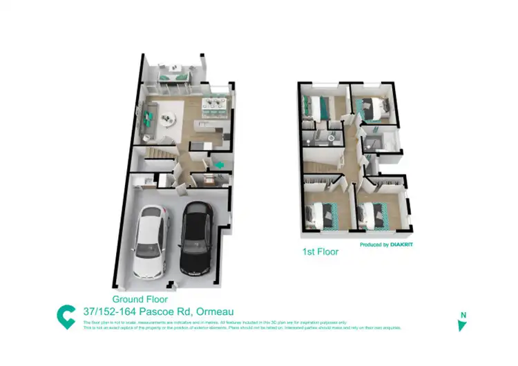 Floorplan of Homely townhouse listing, 37/152-164 Pascoe Rd, Ormeau QLD 4208