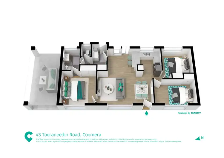 Floorplan of Homely house listing, 43 Tooraneedin Road, Coomera QLD 4209