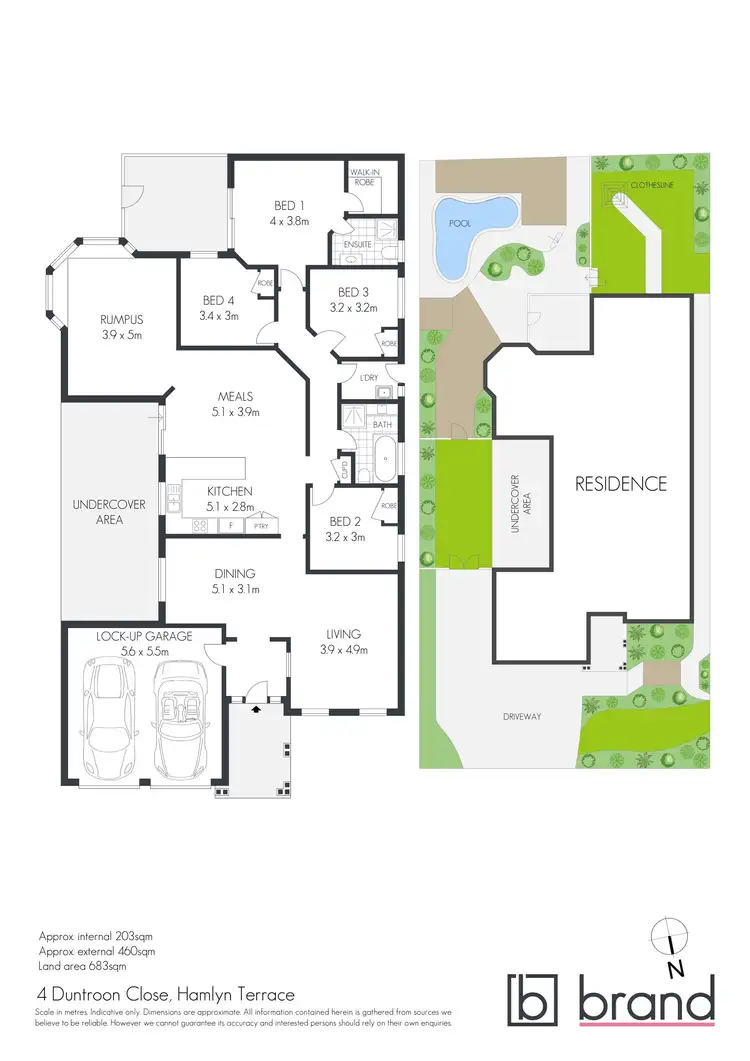 Floorplan of Homely house listing, 4 Duntroon Close, Hamlyn Terrace NSW 2259