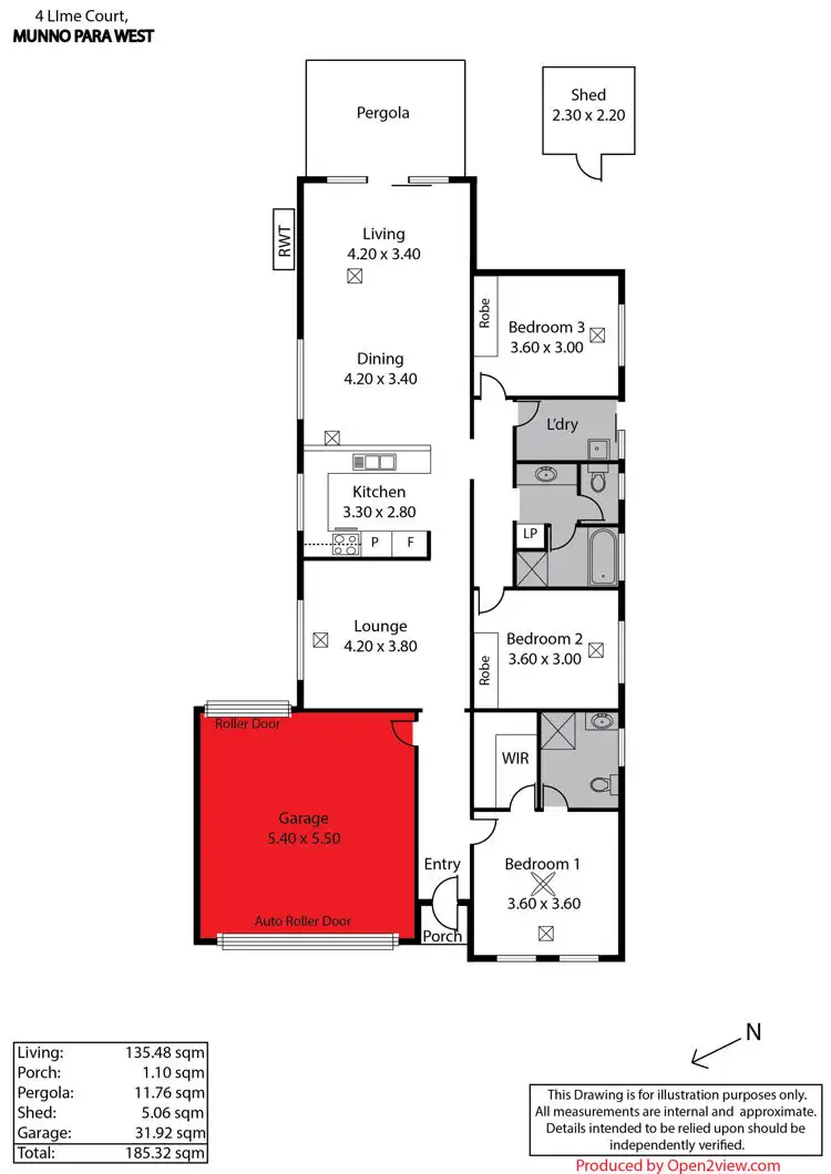 Floorplan of Homely house listing, 4 Lime Court, Munno Para West SA 5115