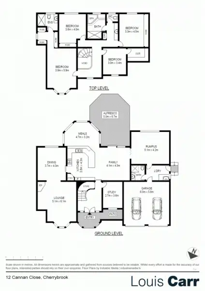Floorplan of Homely house listing, 12 Cannan Close, Cherrybrook NSW 2126