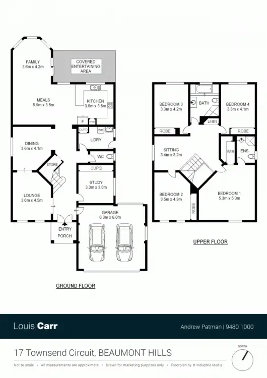 Floorplan of Homely house listing, 17 Townsend Circuit, Beaumont Hills NSW 2155