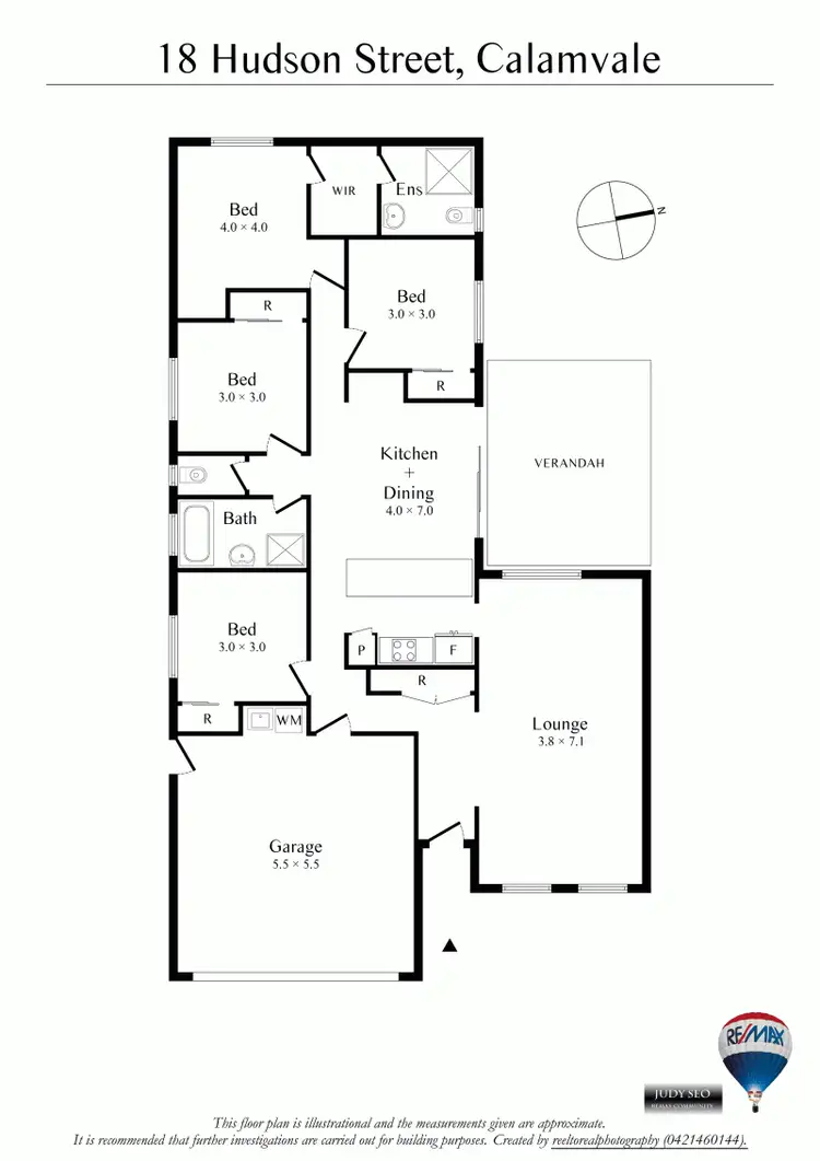 Floorplan of Homely house listing, 18 Hudson st, Calamvale QLD 4116