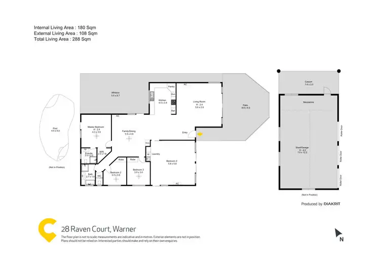 Floorplan of Homely house listing, 28 Raven Court, Warner QLD 4500