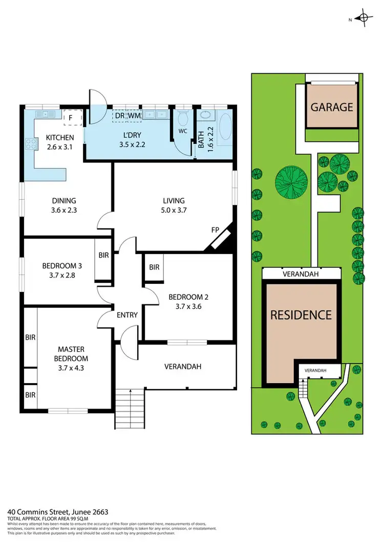 Floorplan of Homely house listing, 40 Commins Street, Junee NSW 2663